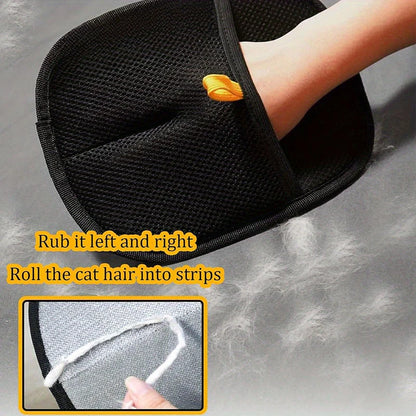 Cat Hair Removal Glove Yellow