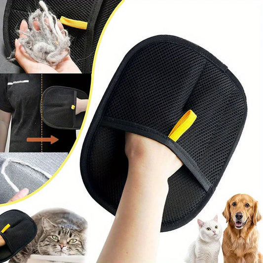 Cat Hair Removal Glove Yellow