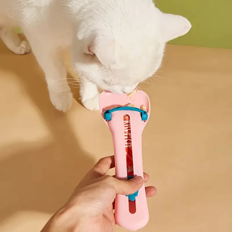 Cat Strip Spoon Feeder for Pet Food Supplies