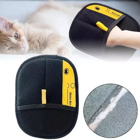 Cat Hair Removal Glove Yellow